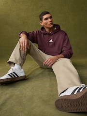 adidas Red Essentials Feelcozy Fleece Hoodie - Image 4 of 6