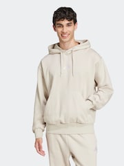 adidas Grey Essentials Feelcozy Fleece Hoodie - Image 1 of 6