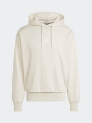 adidas Grey Essentials Feelcozy Fleece Hoodie - Image 6 of 6
