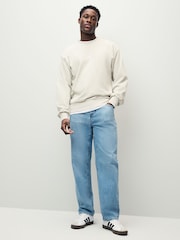 adidas Grey M Feelcozy Sweater - Image 2 of 5