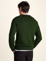 Tog 24 Green Chesney Crew Neck Knit Jumper - Image 3 of 6