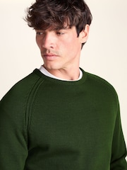 Tog 24 Green Chesney Crew Neck Knit Jumper - Image 5 of 6