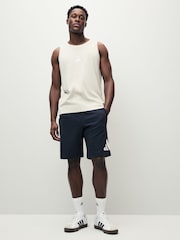 adidas Grey Essentials Small Logo 100% Cotton Tank Top - Image 2 of 6
