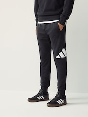 adidas Black Essentials Big Logo French Terry Joggers - Image 1 of 1