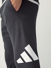 adidas Black Essentials Big Logo French Terry Joggers - Image 5 of 6