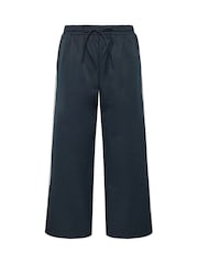 Mavi - PixieGirl Petite Yan Zolaqlı Geniş Ayaqlı Joggers - 7şəkildən 6 şəkil