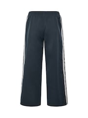 Mavi - PixieGirl Petite Yan Zolaqlı Geniş Ayaqlı Joggers - 7şəkildən 7 şəkil