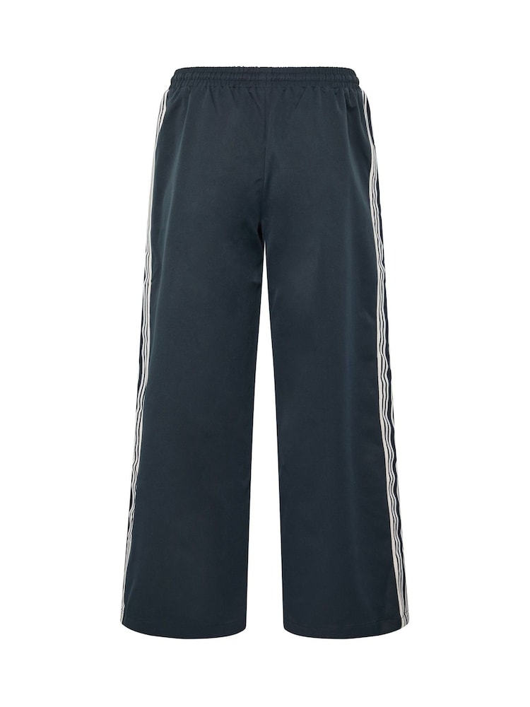 Mavi - PixieGirl Petite Yan Zolaqlı Geniş Ayaqlı Joggers - 7şəkildən 7 şəkil