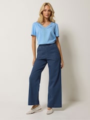 M&Co Petite Wide Leg Carpenter Jeggings - Изображение 2 5