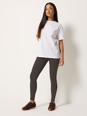 M&Co Brown Stretch Leggings - Image 1 of 5