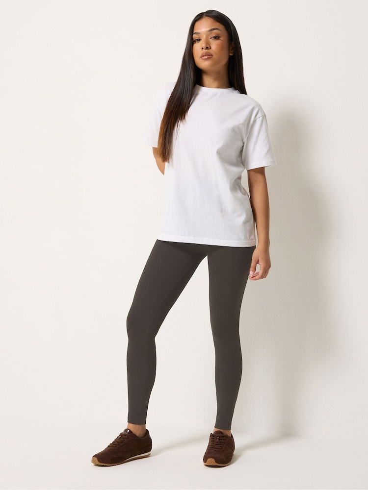 M&Co Brown Stretch Leggings - Image 1 of 5