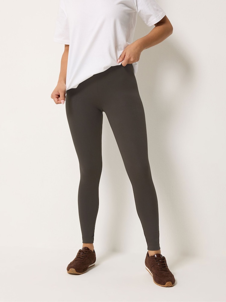 M&Co Brown Stretch Leggings - Image 2 of 5