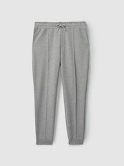 Reiss Grey Melange Premier Interlock-Jersey Drawstring Joggers - Image 2 of 6