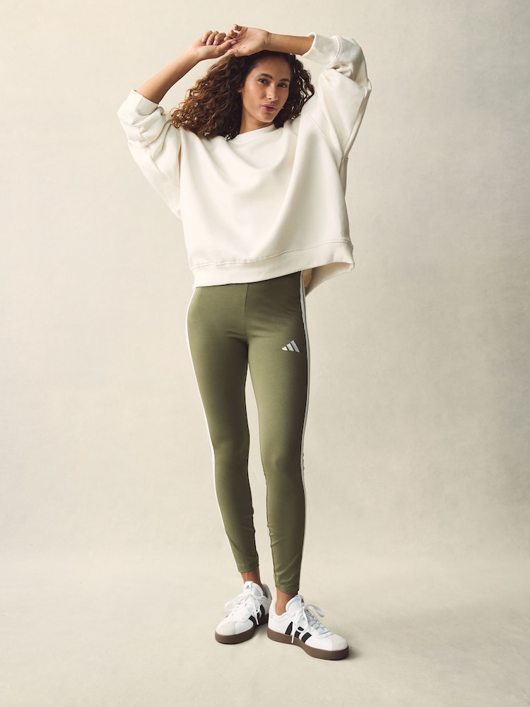 Groen - adidas legging met 3-Stripe - Image 4 of 10