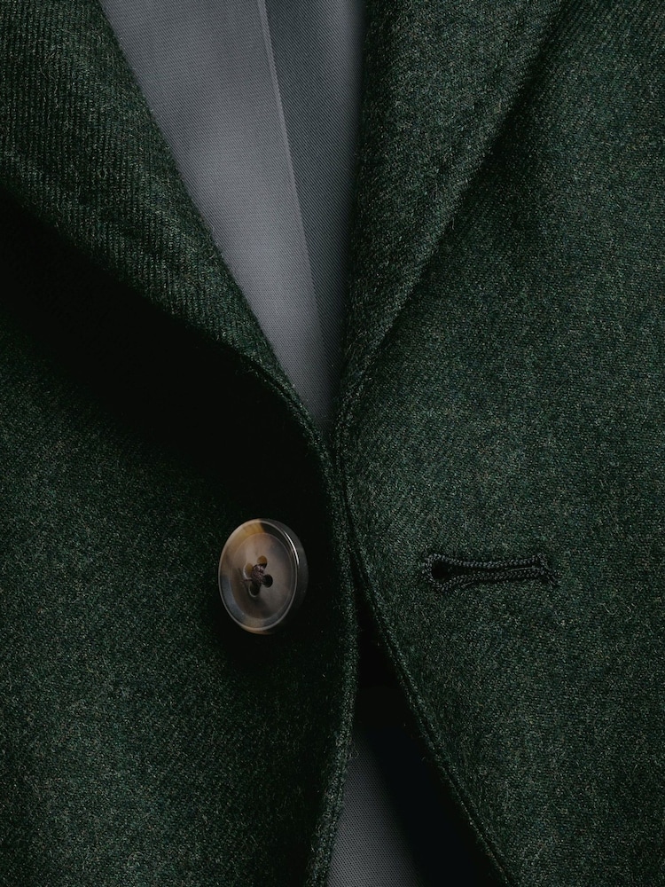 Charles Tyrwhitt Green Wool Texture Slim Fit Jacket - Image 6 of 6 Charles Tyrwhitt Green Wool Texture Slim Fit Jacket - Image 6 of 6