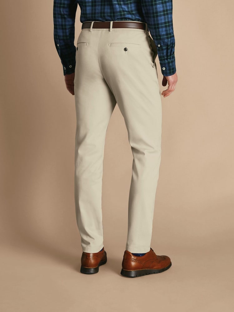 Charles Tyrwhitt Natural Stone Slim Fit Ultimate Non-Iron Chino - Image 2 of 7
