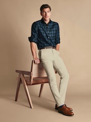 Charles Tyrwhitt Natural Stone Slim Fit Ultimate Non-Iron Chino - Image 4 of 7
