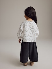 Mono Printed 100% Cotton Blouse and Co-ord Trousers Set (3mths-8yrs) - Image 3 of 8