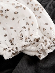 Mono Printed 100% Cotton Blouse and Co-ord Trousers Set (3mths-8yrs) - Image 8 of 8