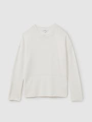 Reiss Cream Martha Wool-Cashmere Crew Neck Jumper - Image 2 of 5