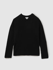 Reiss Black Martha Wool-Cashmere Crew Neck Jumper - Image 2 of 5
