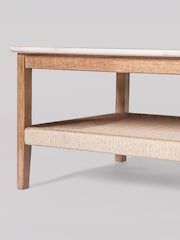 Swoon White Folke White Marble Coffee Table - Image 5 of 7