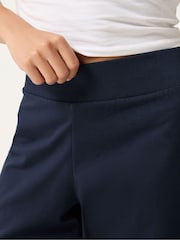 PixieGirl Petite Blue Wide Leg Yoga Pants - Image 4 of 6