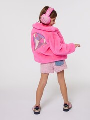 Billieblush Pink Glitter Angel Wings Ear Muffs - Image 1 of 5