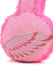 Billieblush Pink Glitter Angel Wings Ear Muffs - Image 5 of 5