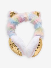 Billieblush Pink Cat Ears Fluffy Ear Muffs - Image 2 of 2