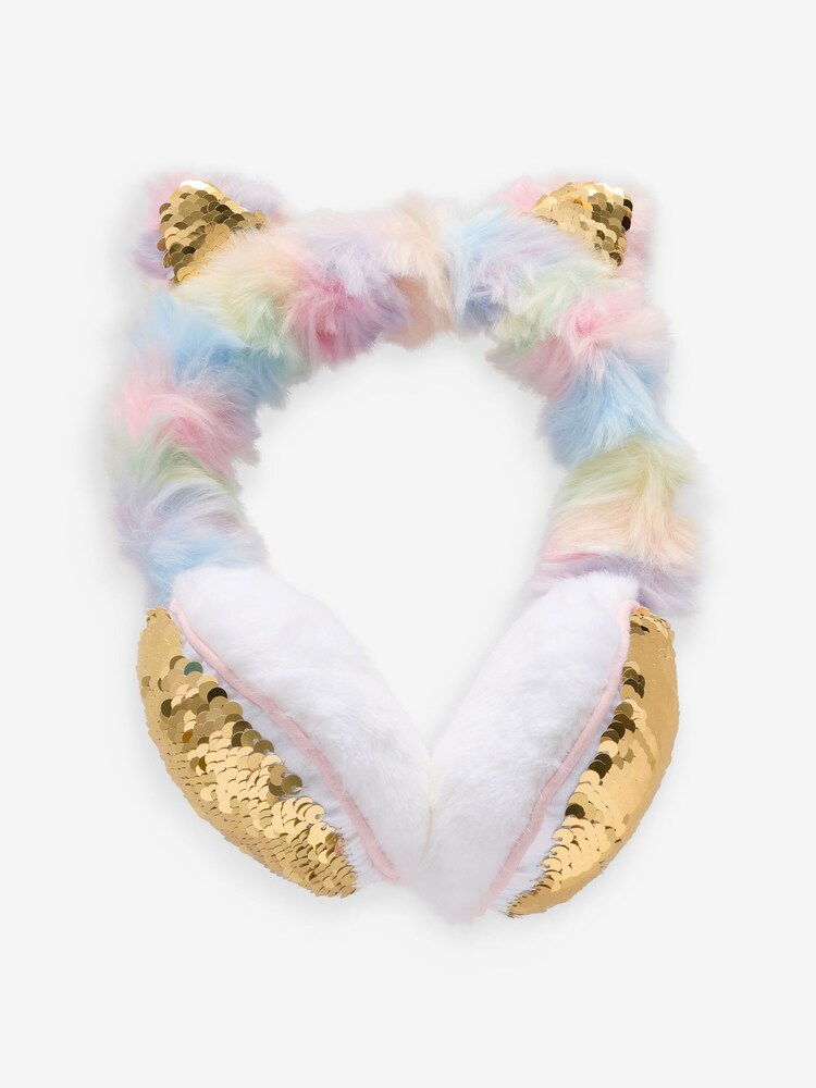 Billieblush Pink Cat Ears Fluffy Ear Muffs - Image 2 of 2