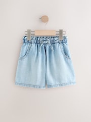 Light Blue 100% Cotton Denim Skort (3-16yrs) - Image 4 of 7