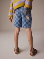 Mid Blue SmileyWorld® Shorts (3-16yrs) - Image 3 of 7