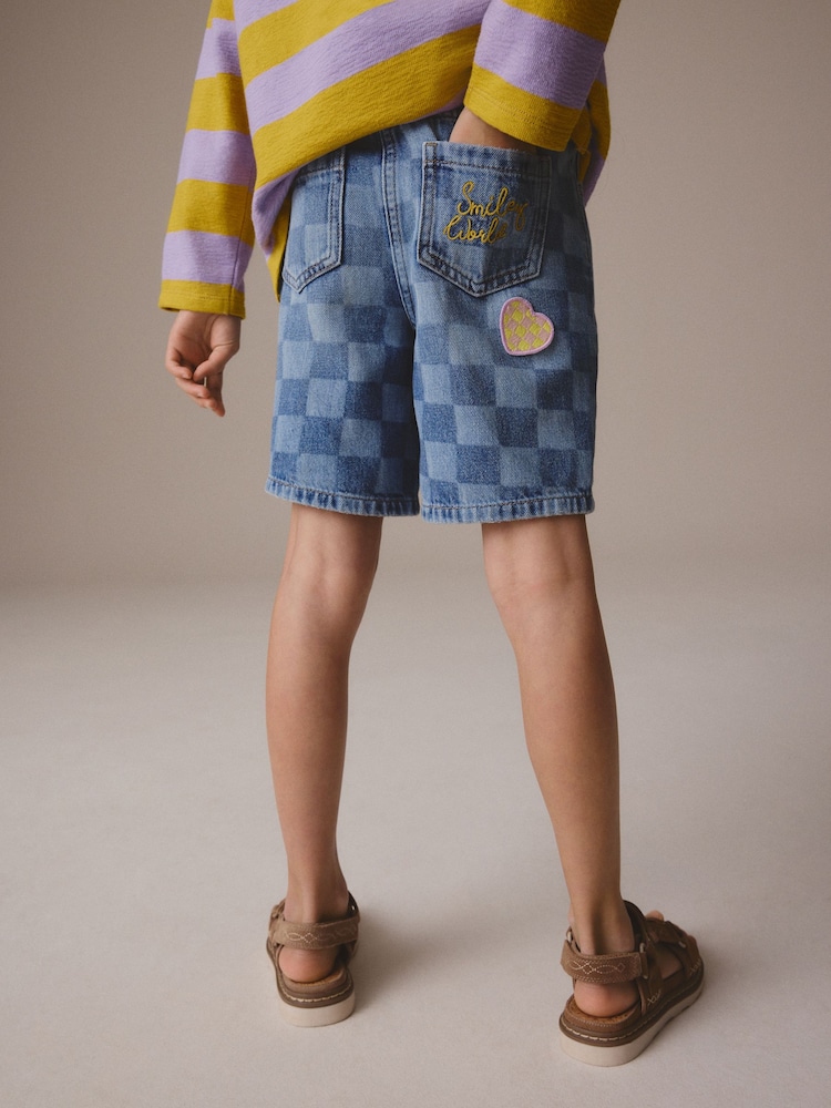 Mid Blue SmileyWorld® Shorts (3-16yrs) - Image 3 of 7