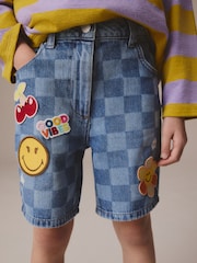 Mid Blue SmileyWorld® Shorts (3-16yrs) - Image 4 of 7