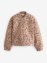 Animal Print Quilt Bomber Jacket - Image 5 of 7
