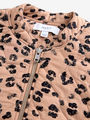 Animal Print Quilt Bomber Jacket - Image 6 of 7