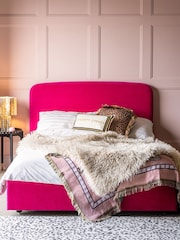 Rockett St George Luxe Needlecord Velvet Harrys Pink Bed Jagger Bed - Image 1 of 7