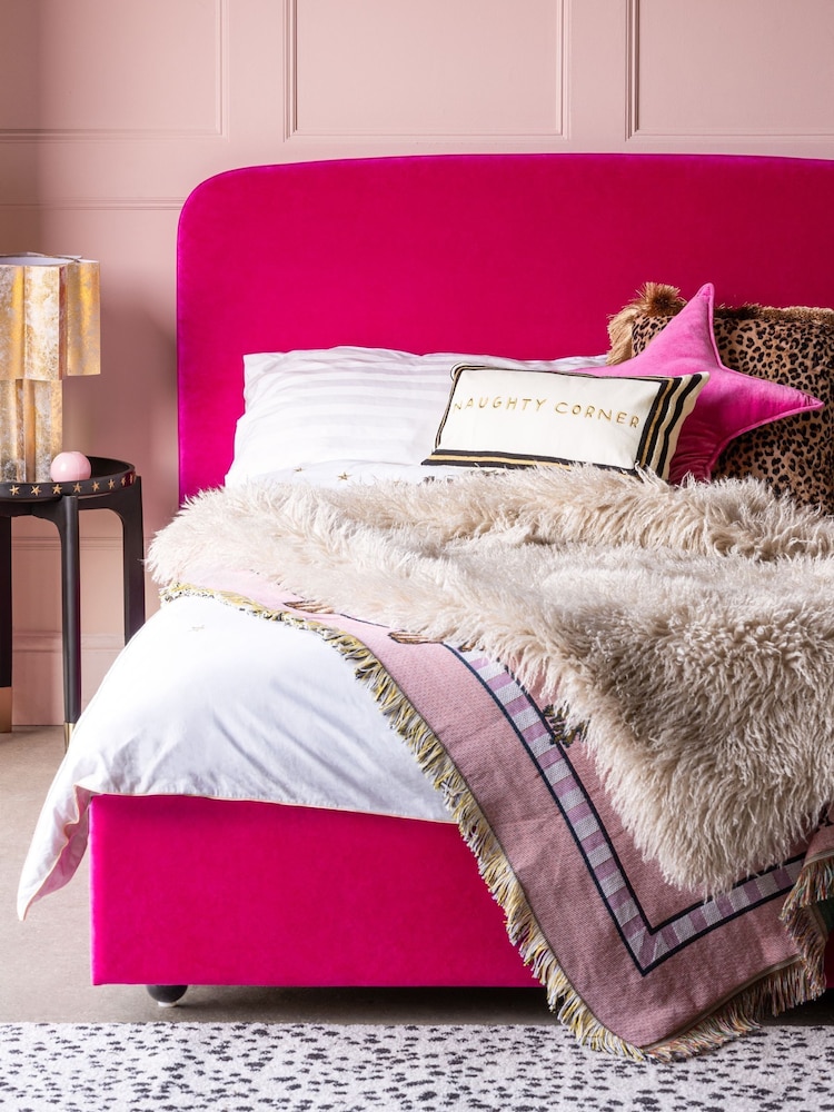 Rockett St George Luxe Needlecord Velvet Harrys Pink Bed Jagger Bed - Image 2 of 7
