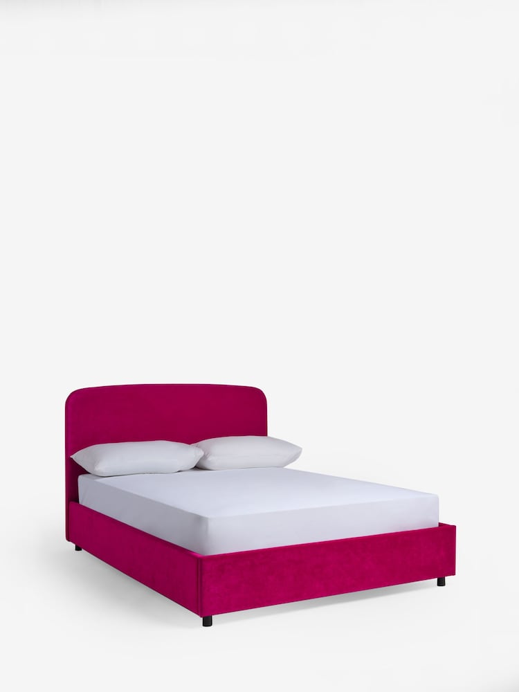 Rockett St George Luxe Needlecord Velvet Harrys Pink Bed Jagger Bed - Image 5 of 5