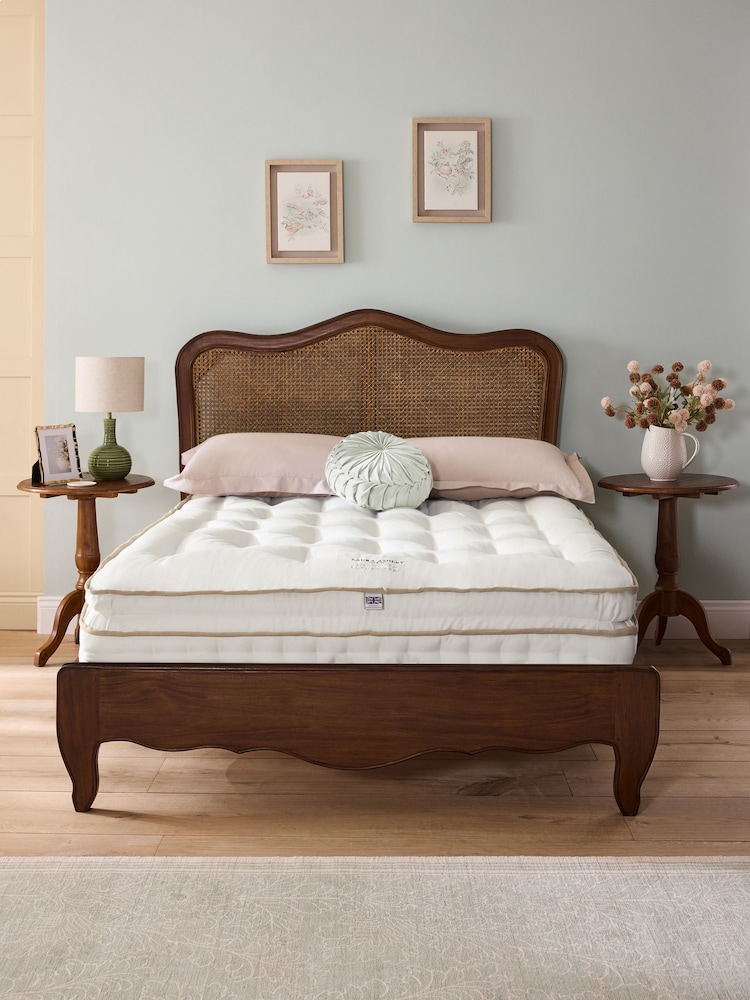 Laura Ashley White Emsworth 4000 Medium Pocket Sprung Luxury Firm Medium Mattress - Image 2 of 4
