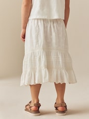 Ecru Boho Tiered Skirt (3-16yrs) - Image 3 of 3