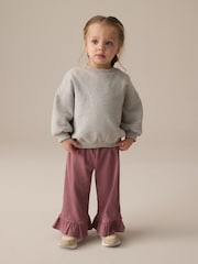 Pink Textured Frill Hem Wide Trousers (3mths-7yrs) - Image 2 of 9