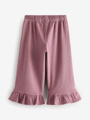 Pink Textured Frill Hem Wide Trousers (3mths-7yrs) - Image 7 of 9