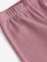 Pink Textured Frill Hem Wide Trousers (3mths-7yrs) - Image 8 of 9