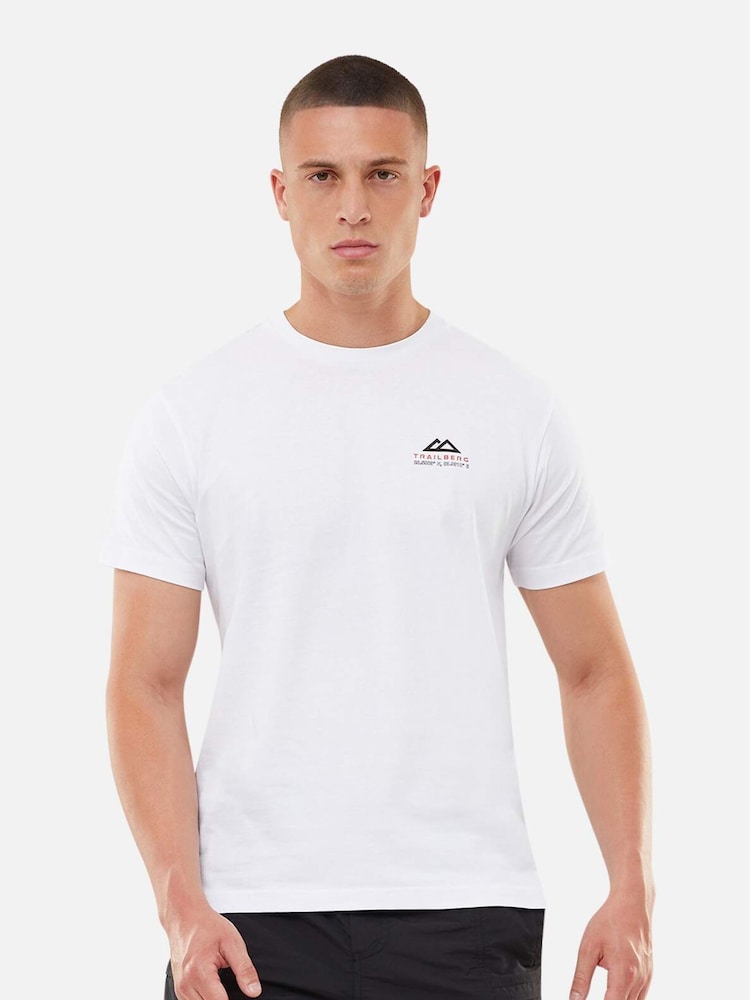 Trailberg White Base Camp 100% Cotton T-Shirt - Image 1 of 5