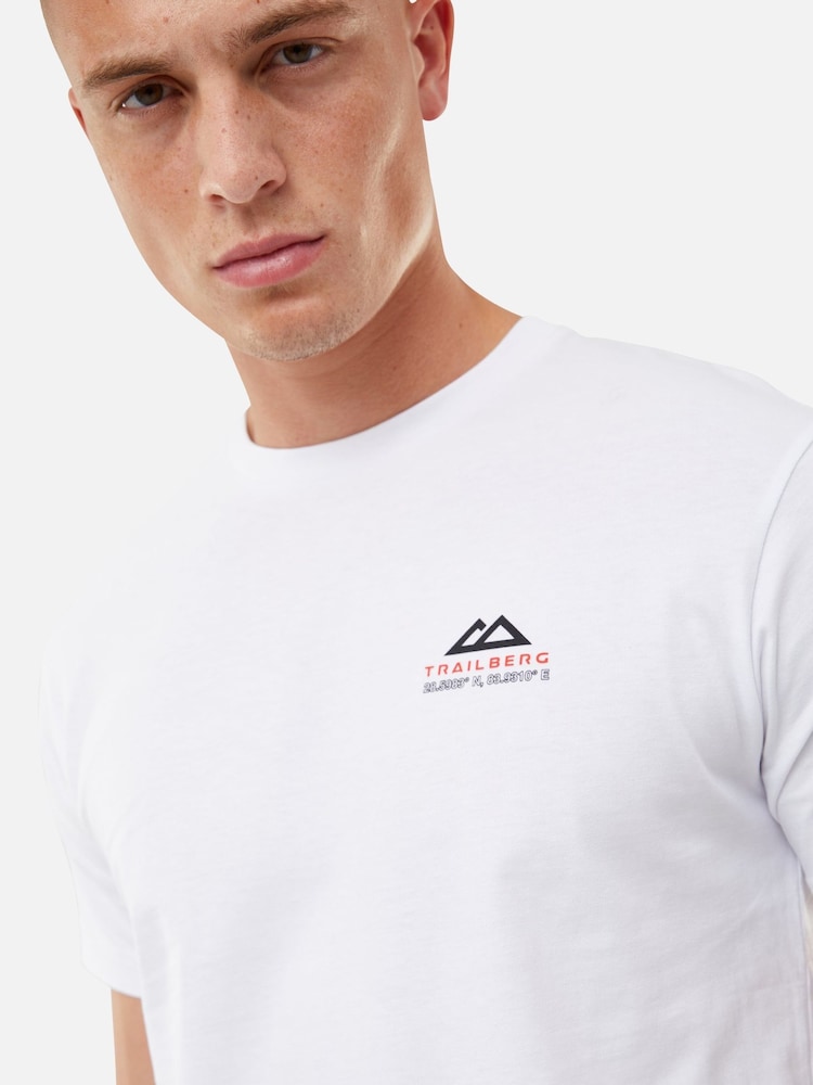 Trailberg White Base Camp 100% Cotton T-Shirt - Image 5 of 5 Trailberg White Base Camp 100% Cotton T-Shirt - Image 5 of 5