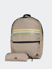 Brun - adidas Classic Horizontal 3 Stripes Backpack - Image 1 de 5