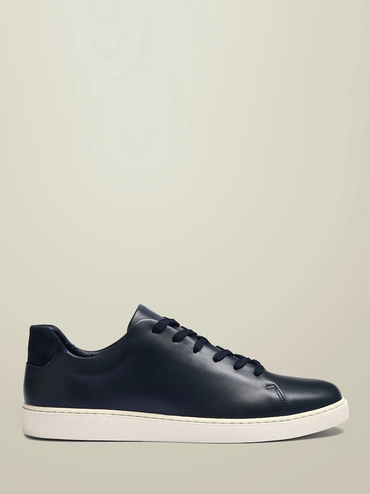 Charles Tyrwhitt Blue Leather Smart Trainers - Image 1 of 4 Charles Tyrwhitt Blue Leather Smart Trainers - Image 1 of 4