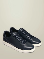 Charles Tyrwhitt Blue Leather Smart Trainers - Image 2 of 4